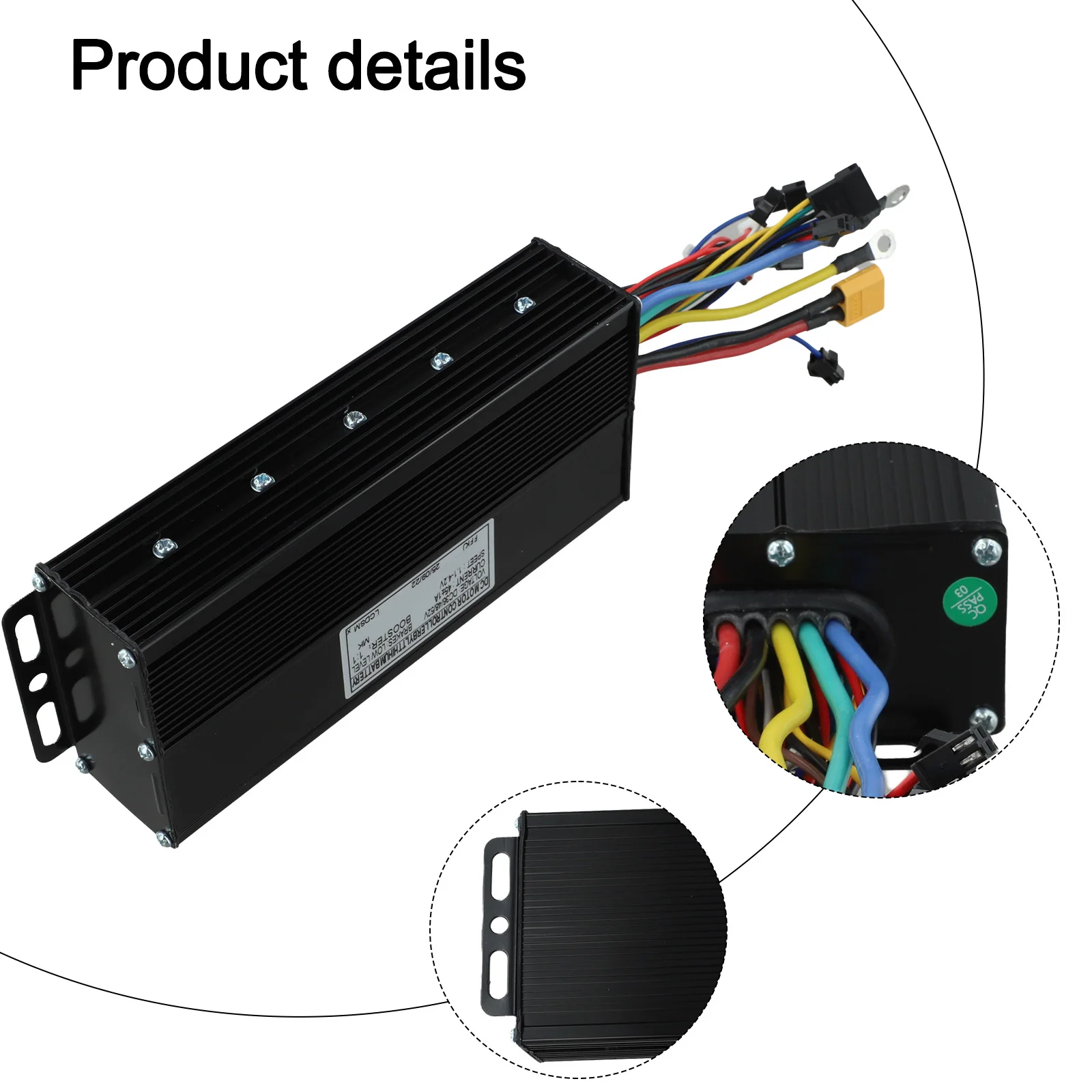 

45A Brushless Controller Brushless Motor Controller 1500W E-bike Parts 2000W E-bike Parts 48V Brushless Motor For 02OMD Display