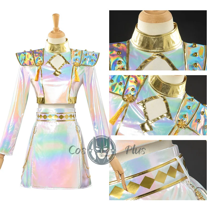 Zoey KPop Cosplay Kostüm Demon Hunter Mädchen Halloween Film Cosplay Kleid Rollenspiel Karneval Party Kleidung für Erwachsene Kinder