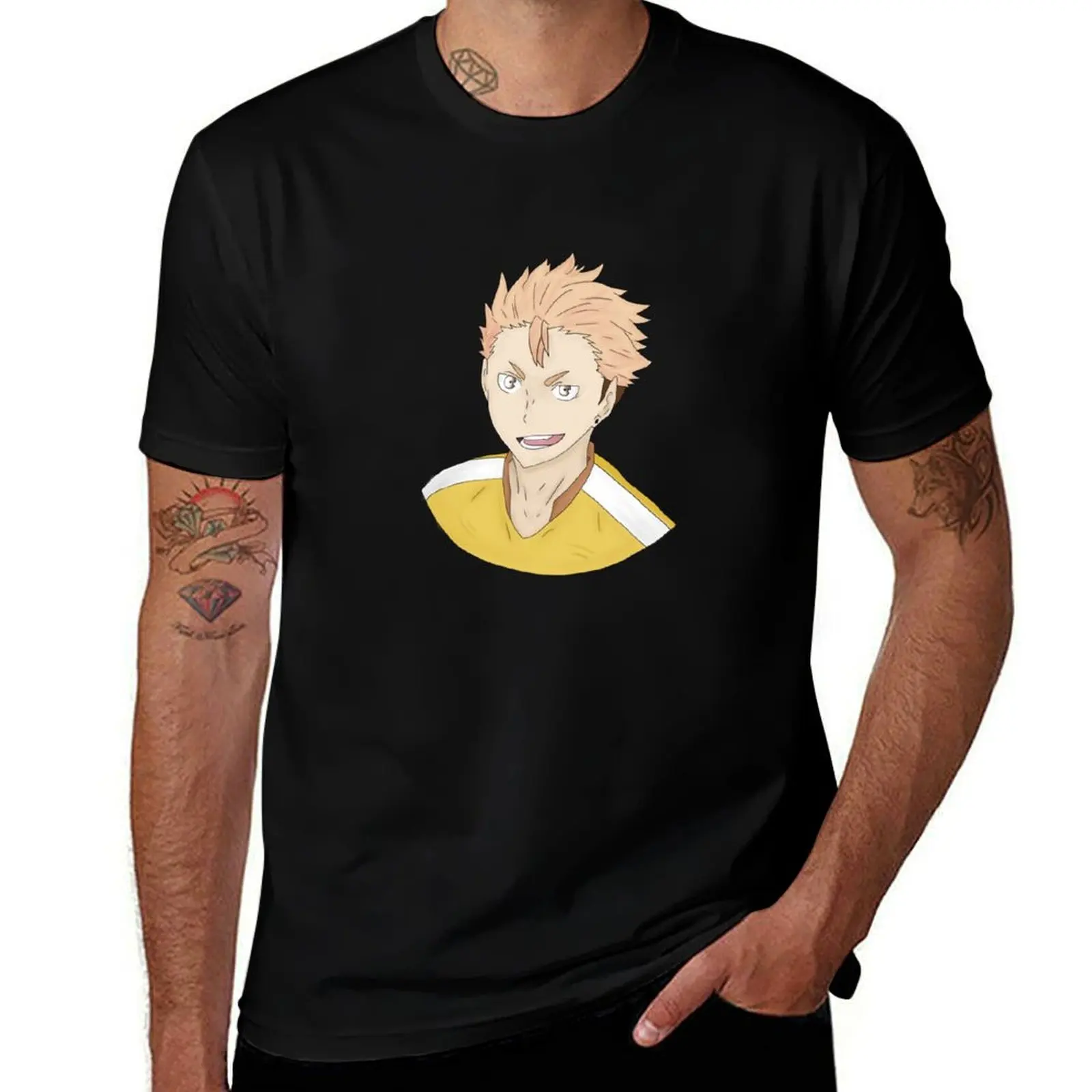 

Terushima Yuuji T-Shirt cotton t shirts man 100% anime t shirts for man cotton t shirt man T-Shirt