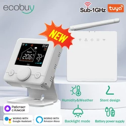 Termostato Tuya Smart Home WiFi, Aquecedor de Piso Sem Fio, Caldeira a Água e Gás, Controlador de Temperatura, Alexa e Google, RF433, Smart Life