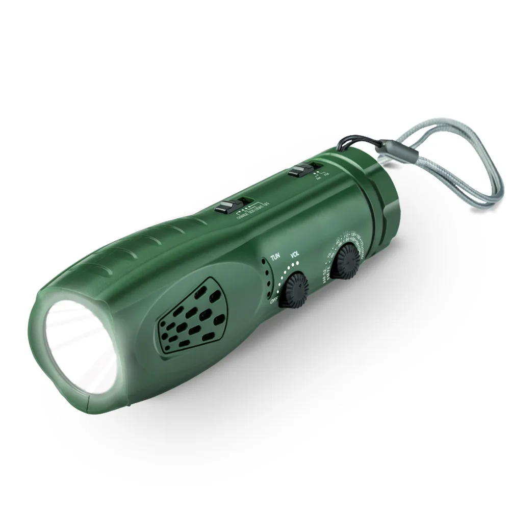 

Radio, Hand-cranked Power Generation, Multi-functional Emergency Outdoor, Flashlight SOS Alarm Sound, Mobile Phone Emergency