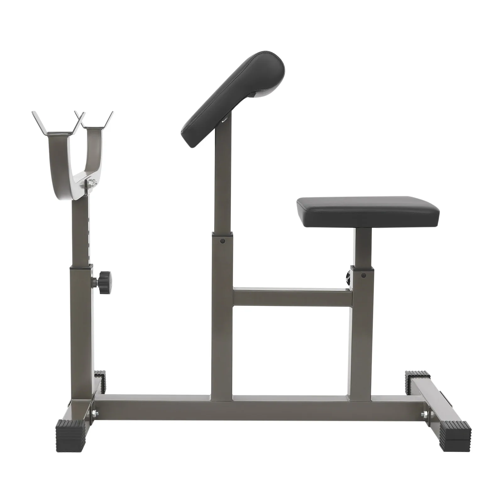 Preacher Curl Bench Biceps Bench Squat Rack Banco de gimnasio Banco de entrenamiento de fuerza ajustable para gimnasio en casa