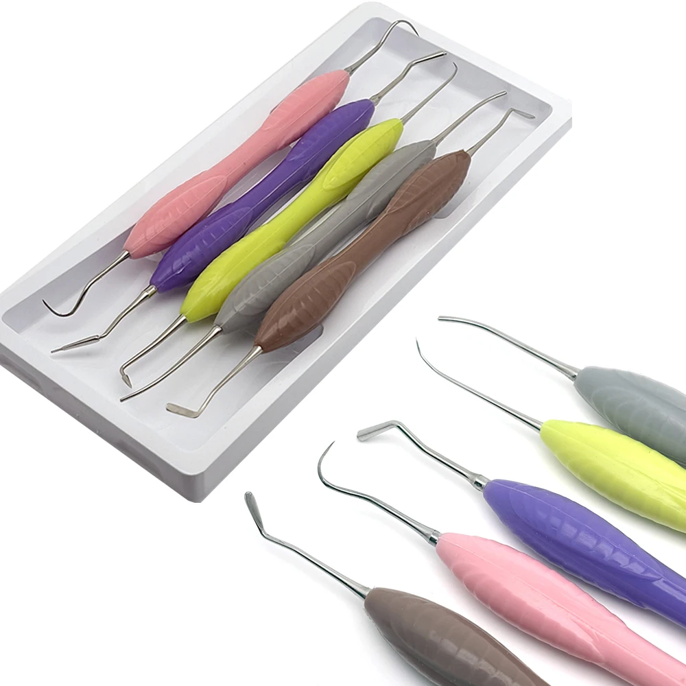 

5Pcs Dental Composite Resin Filling Spatula Restorative Instrument Filler Set Aesthetic Restoration Knife Dentist Tools