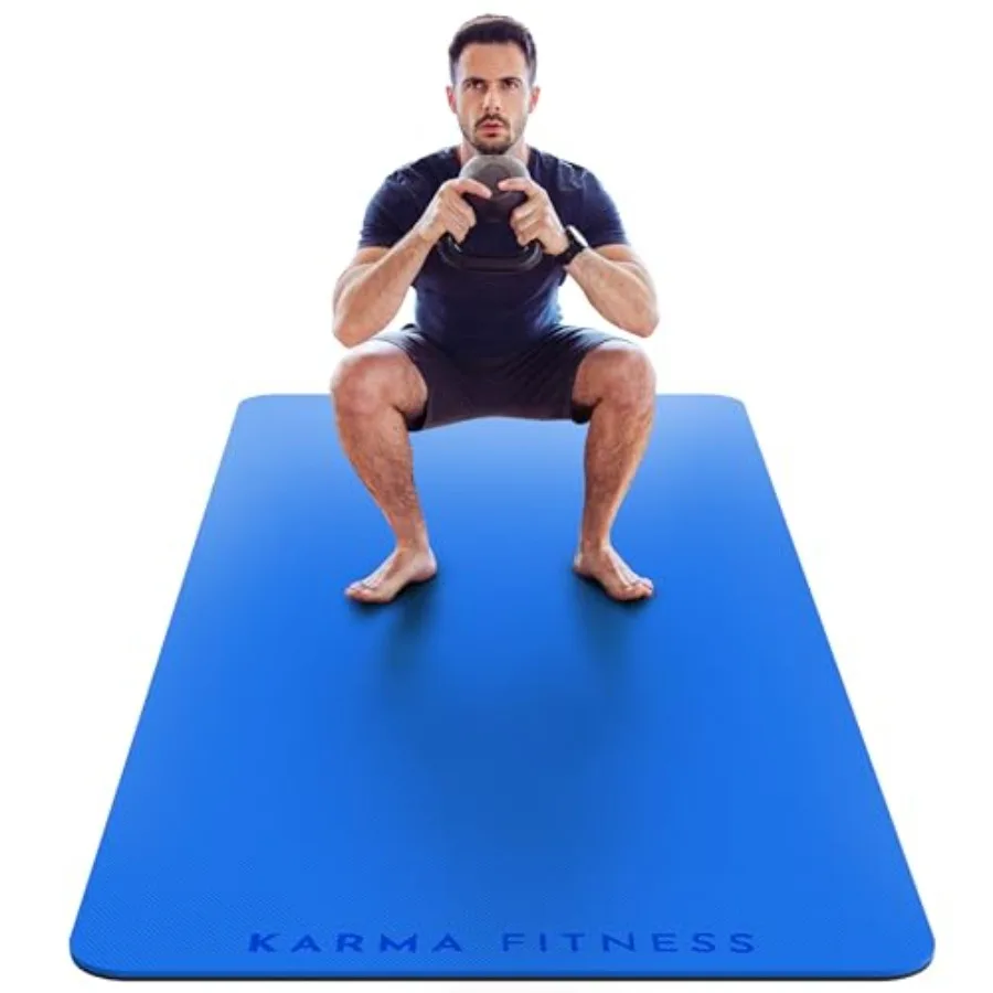 

Large Exercise Mat Extra Thick 10mm Workout Mat 72"x32" Non-Slip TPE Yoga Mat for Women and Men Pilates HIIT Fitness and Home G