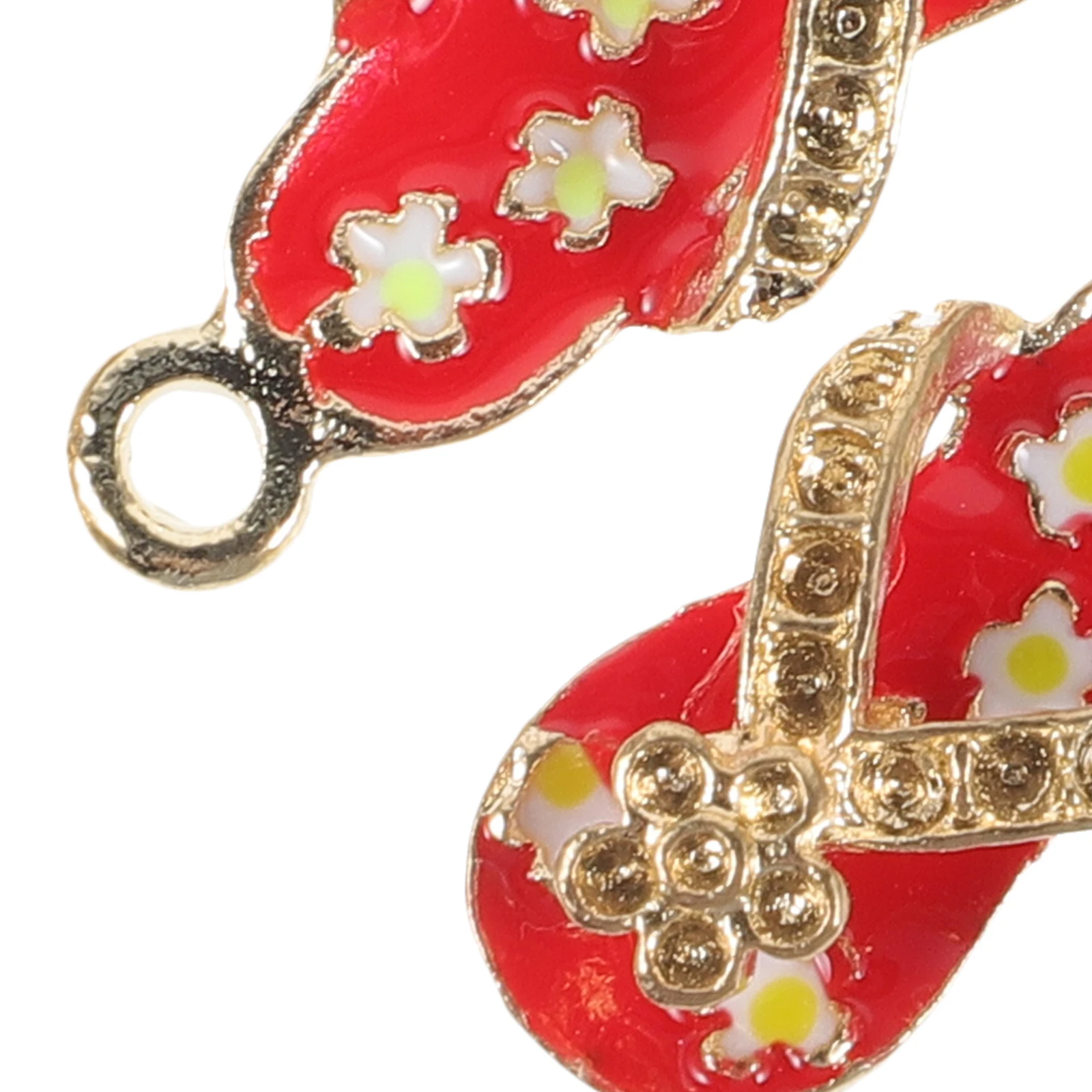 

20 Pcs Slipper Pendant Necklace Charms Bracelet Decors Lightweight DIY naments Metal Accessories Small Size Practical Gifts