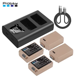 EN-EL25 EN-EL25a Battery w USB-C Fast Charging Port+LED Charger For Nikon ZFC / Z30 / Z50 Camera, MH-32 Charger