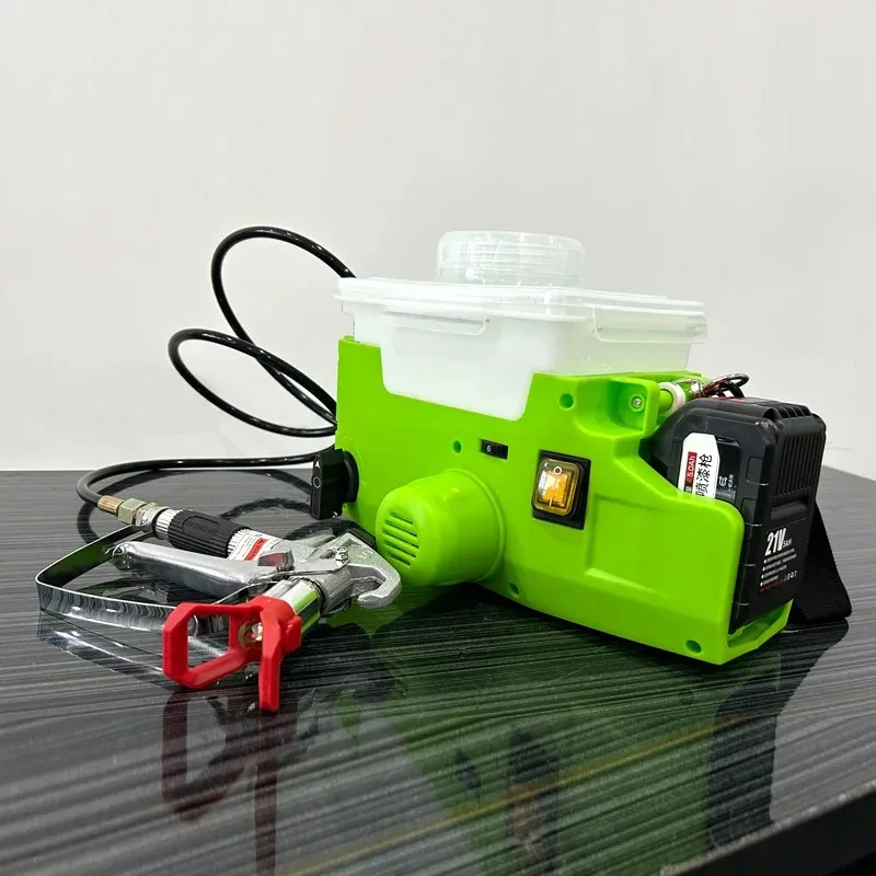 New Electric High Power Backpack Handheld Airless Sprayer Lithium Battery Professional High Voltage Paint Spray Gun Machine