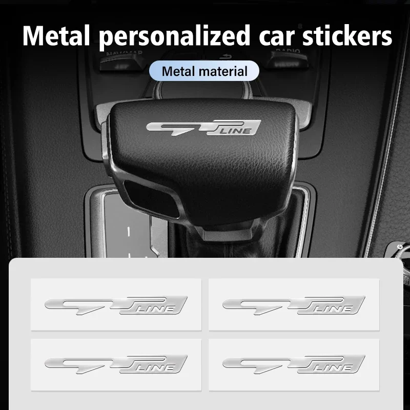 Para KIA 4 Uds emblema de Metal de coche limpiaparabrisas altavoz estéreo pegatinas K5 K2 Optima Soul Spectra Niro Cadenza Sephia Carens