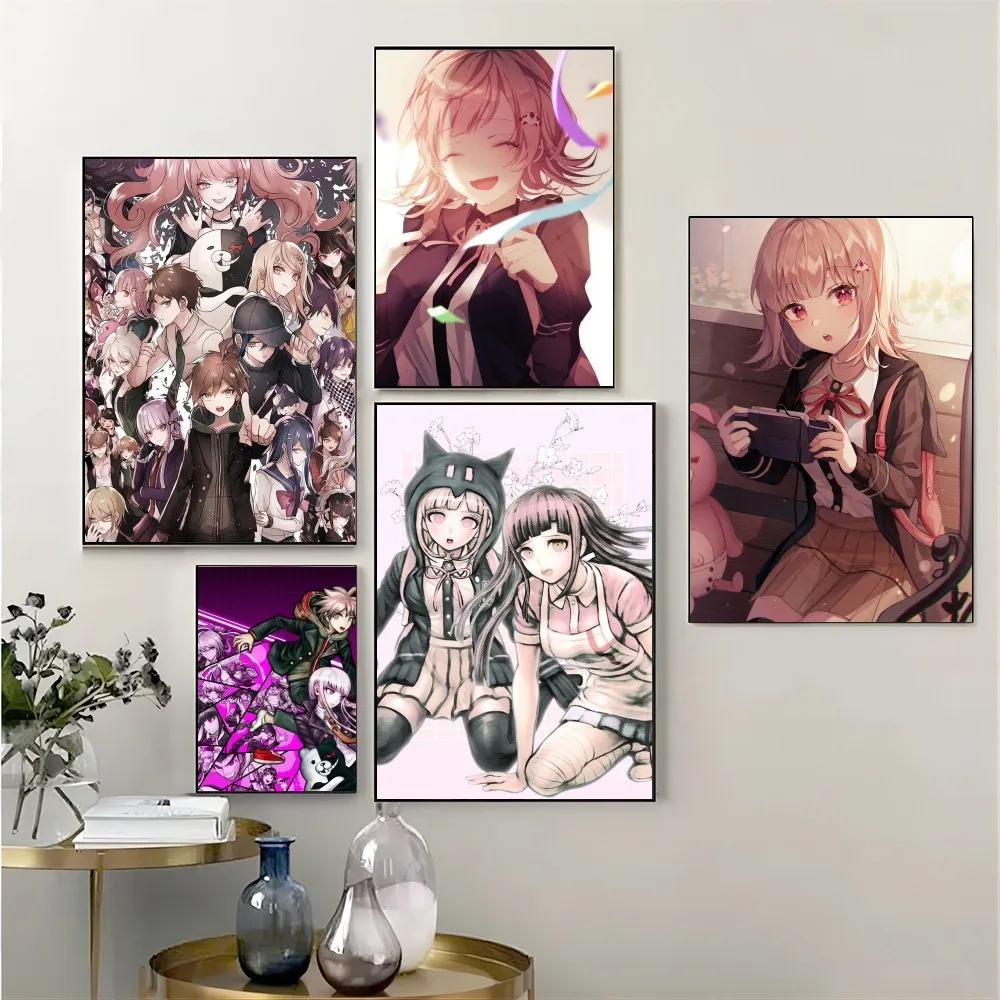 1pc Anime G-Gmae D-Danganronpa Self-adhesive Art Poster Waterproof Paper Sticker Coffee House Bar Room Wall Decor