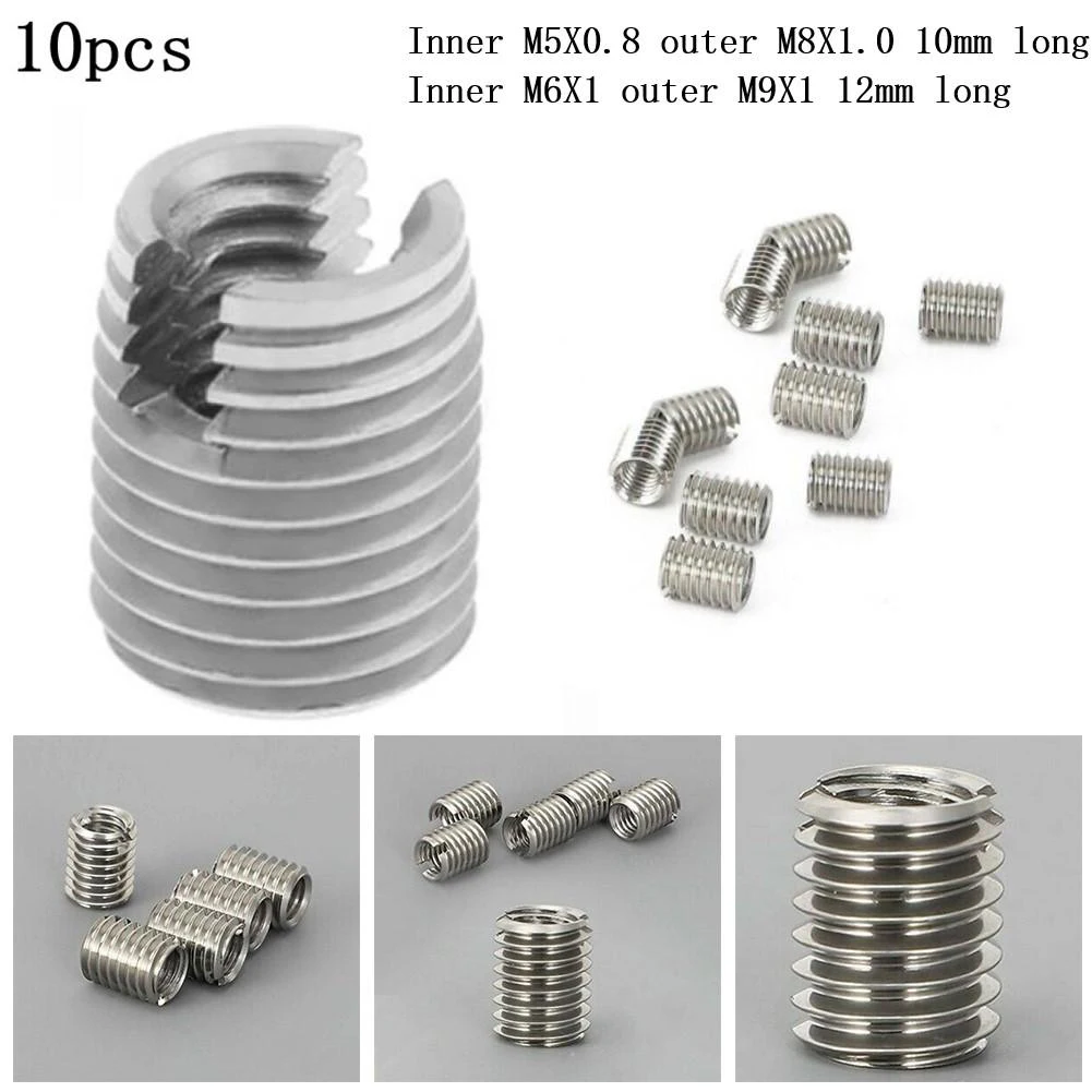 Thread Adapter Thread Reducer 10/12MM Home Hardware Fasteners M8/M9 Male To M5/M6 Female Stainless Steel Reducer Tool