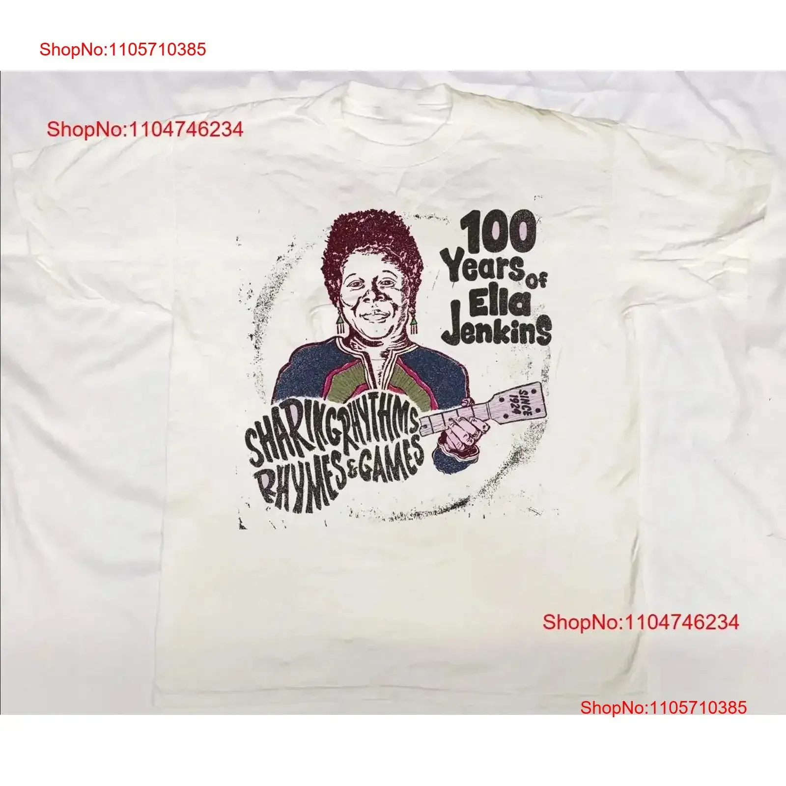 100 Years Of Ella Jenkins White Classic Cotton T Shirt S 4XL vintage Washed Versatile fashion designer clothes vintage Washed