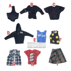 Mattels Ring Wrestler Ⅻ Action Figure Collection Joints Movable Dolls Accessories Clothing Coat Vest T-shirt Doll Clothes Toys
