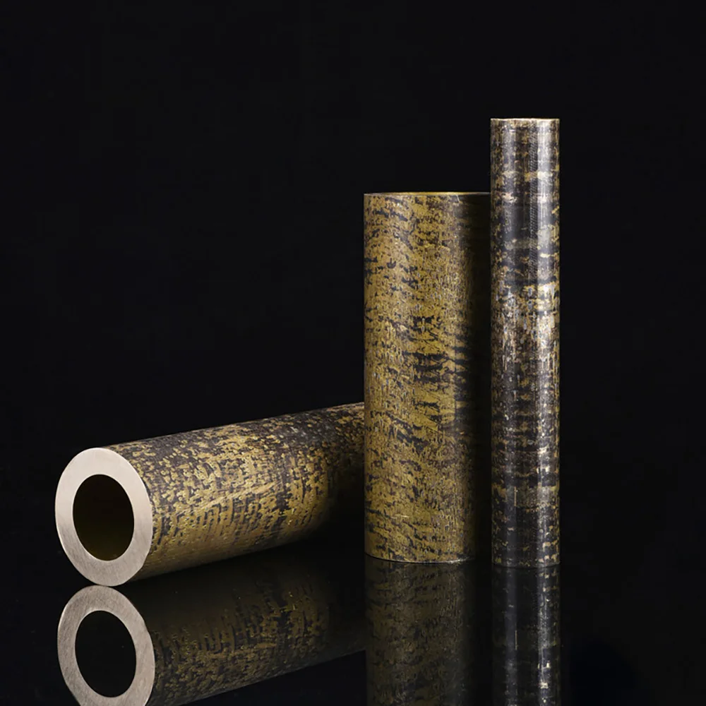 Tubo de Bronze Resistente ao Desgaste Tubulação Oca Luva de Bronze Diâmetro Exterior 25 mm 30 mm 35 mm 40 mm 45 mm 50 mm 55 mm 60 mm 65 mm Comprimento 100 mm