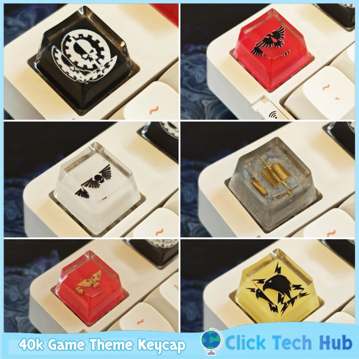 Game Theme Keycaps Mechanical Cult Combat Nuns Empire Black Church Customized Mechanical Keyboard Keycaps Personalized Resin Cap