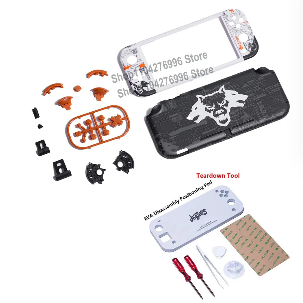 

Чехол для игровой консоли Switch Lite, замена кнопок корпуса, пленка из закаленного стекла, аксессуар для модификации экрана