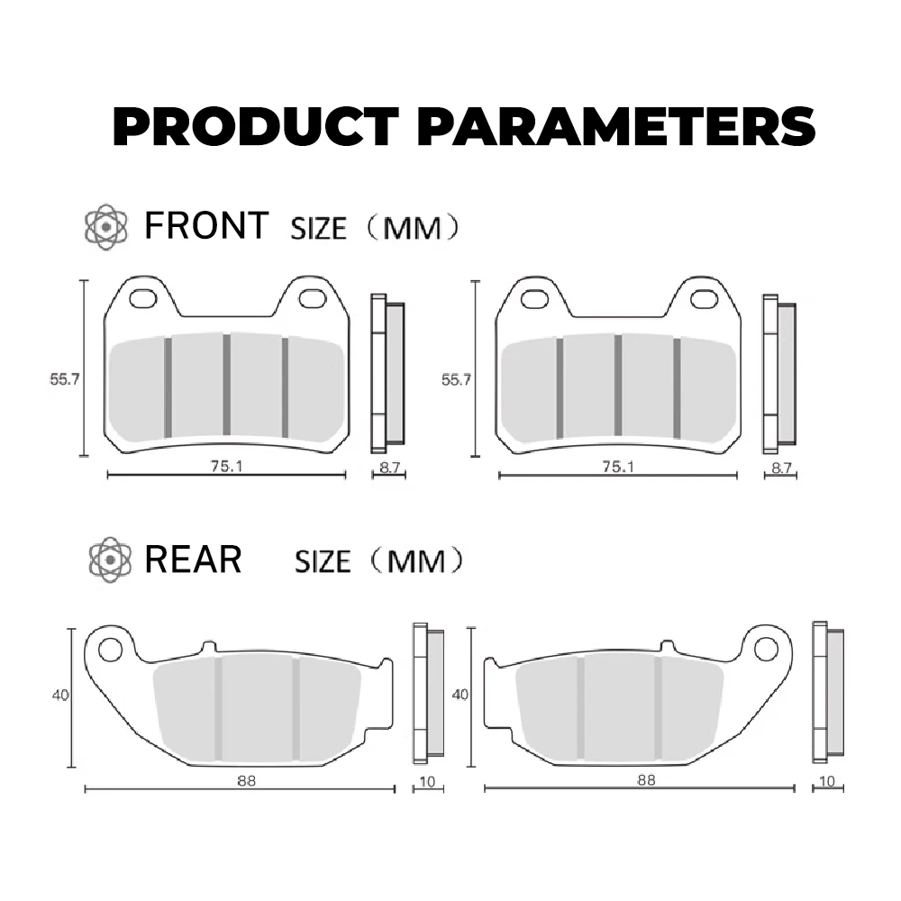 Brake Pads Brake Disc Leather Accessories High Quality For CFMOTO 675SR 675SRR 675SR-R 675SS CF650-10