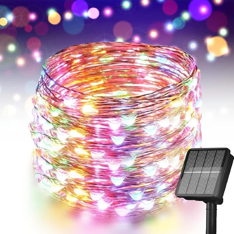 Solar Fairy Lights Outdoor Waterproof 200/300/400 LED String Lights Garden Garland for Christmas Party Decor Lamp Decoration