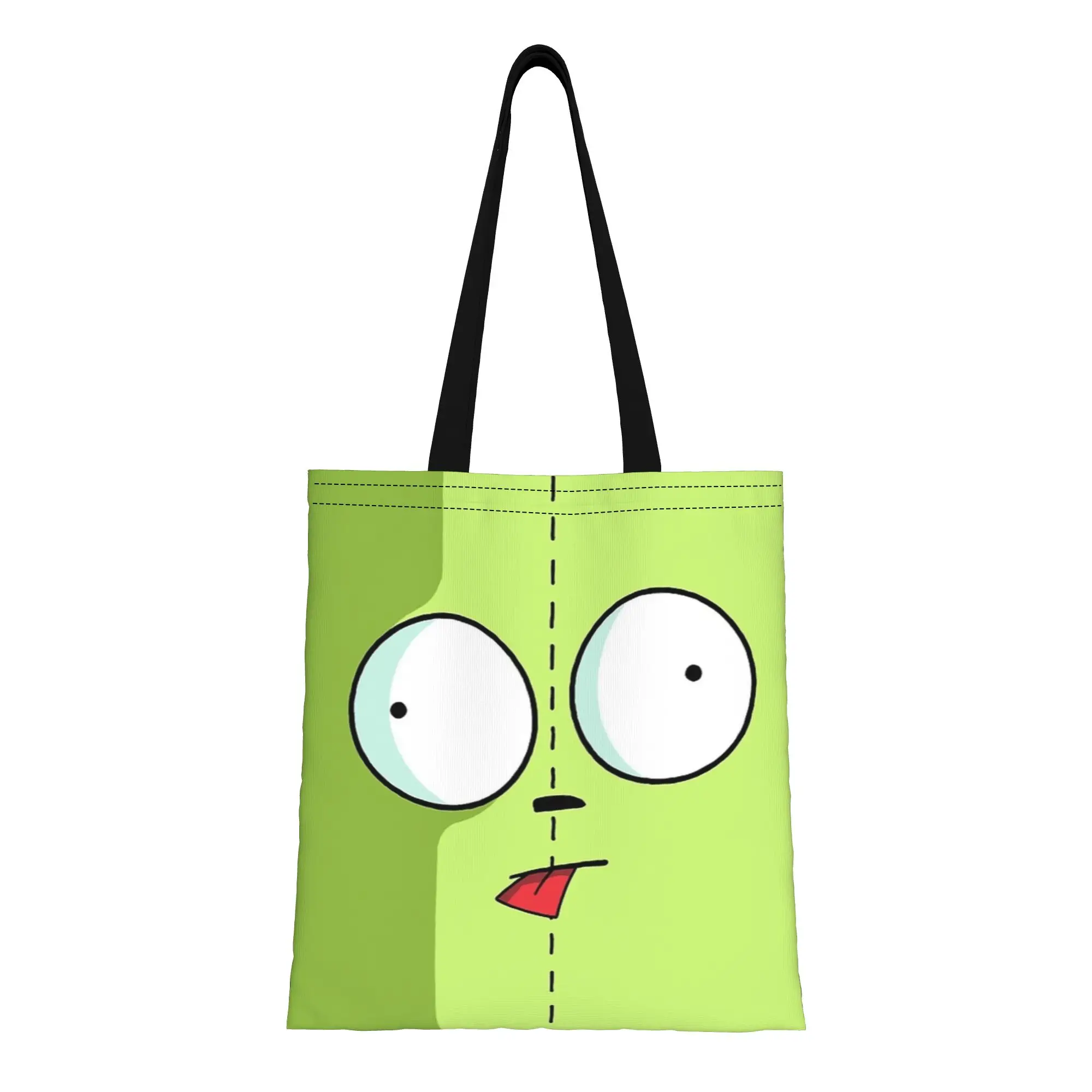 

ита-бэг GIR! Многоразовая двусторонняя холщовая сумка-тоут через плечо