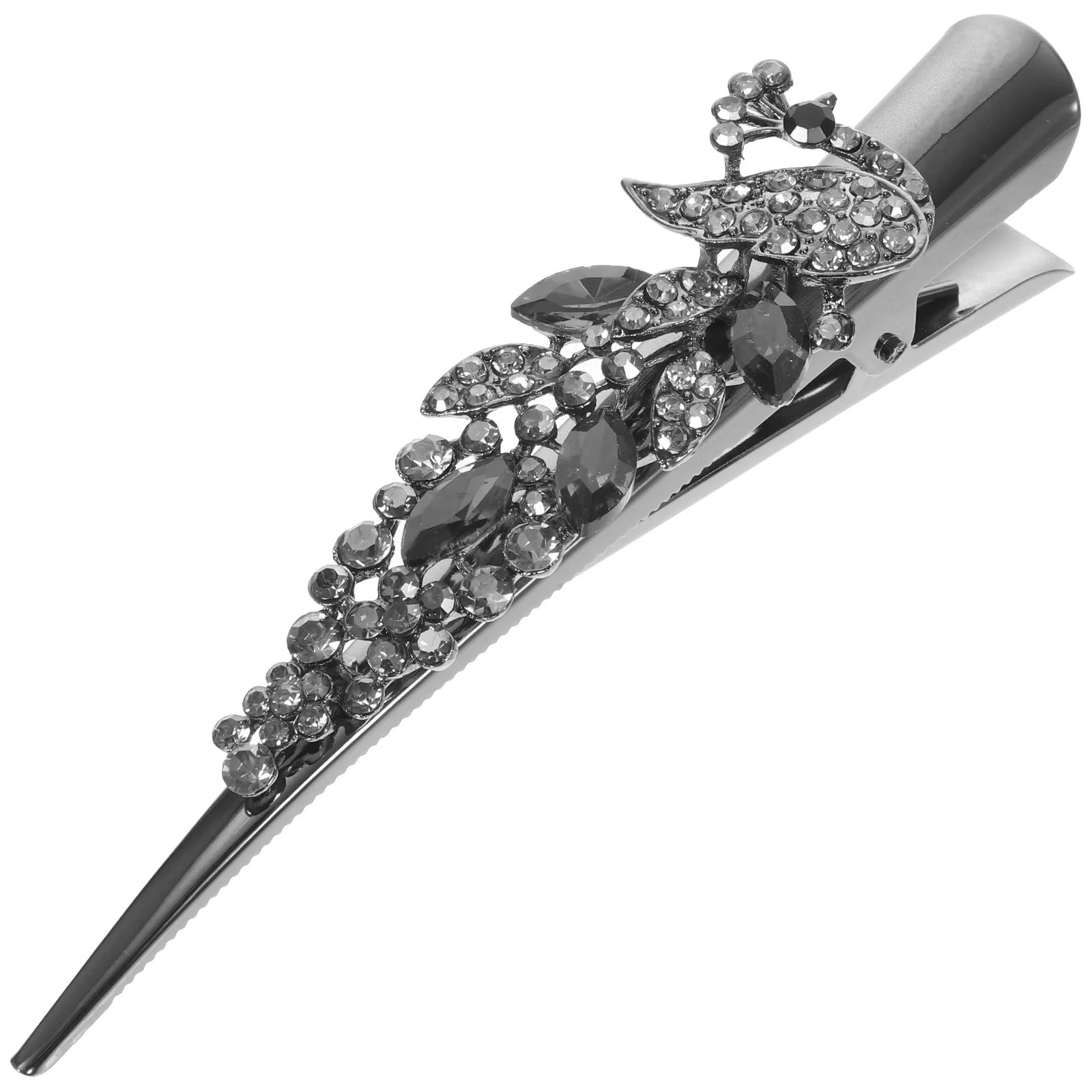 

Vintage Rhinestone Hair Clip Shiny Crystal Alligator Barrette For Women Party Wedding Prom Decorative Hair Styling Tool