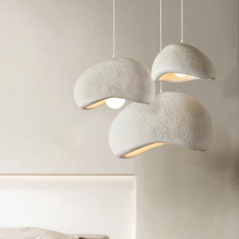 

Wind Cloud Hanging Lamp Personality Creative Microcement Net Celebrity INS French Cream Bar Restaurant