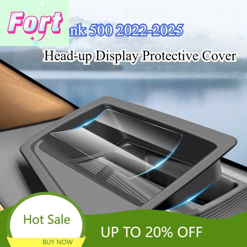 New For Tank 500 2022-2025 Car Head-up Display Protective Cover HUD Interior Modification Accessories High Definition Screen Tri