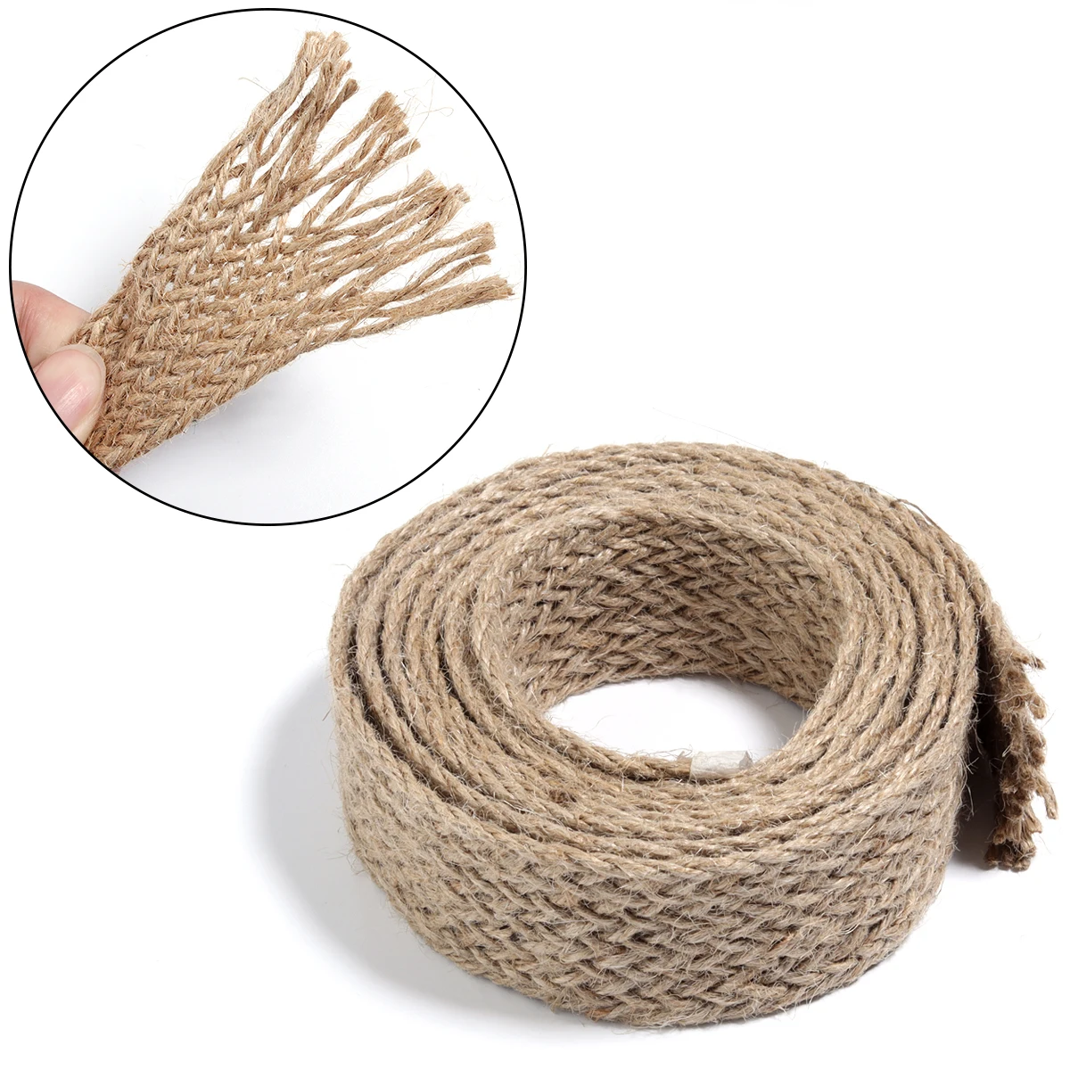 2-10Yards/Lot Burlap Ribbon Natural Jute Burlap Twine Cord Vintage Rustic Linen Cord DIY Bow Craft Gift Wrapping Party Decor