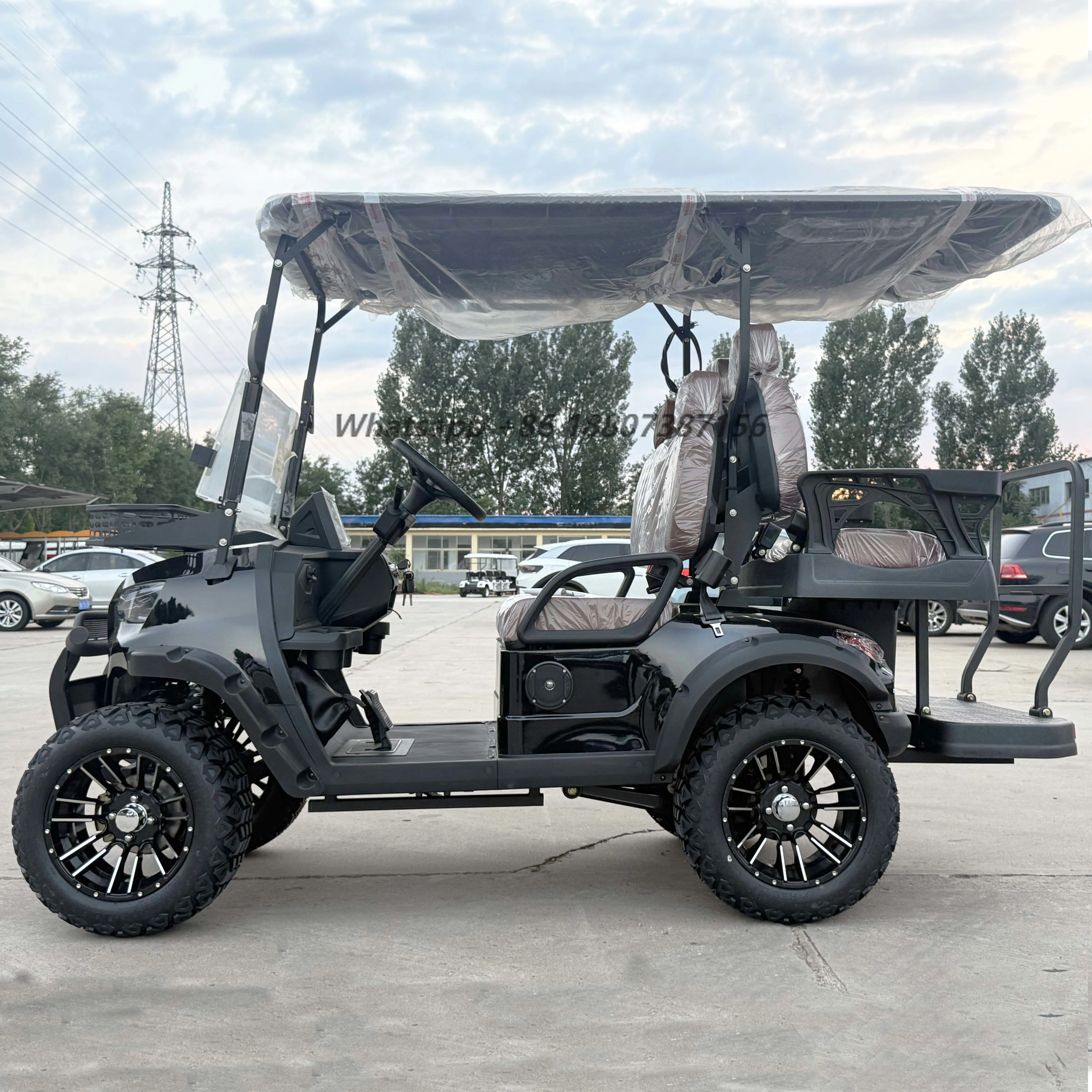 

4-Seater Electric Lithium Golf Cart Warehouse Club Street Legal Utility Vehicle