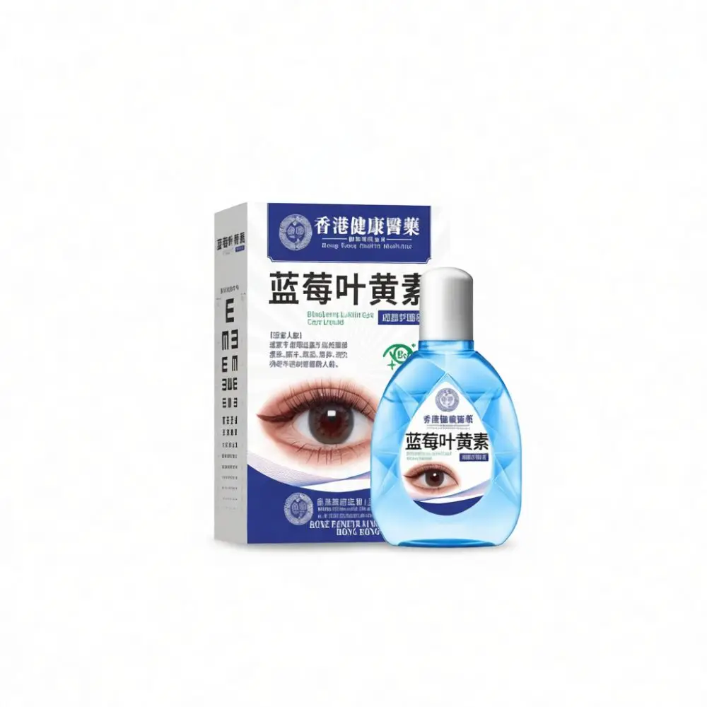 Blueberry Lutein Eye Care Drops Natural Liquid Formula Relieves Dryness Strains Daily Moisturizer For Office Workers Professiona