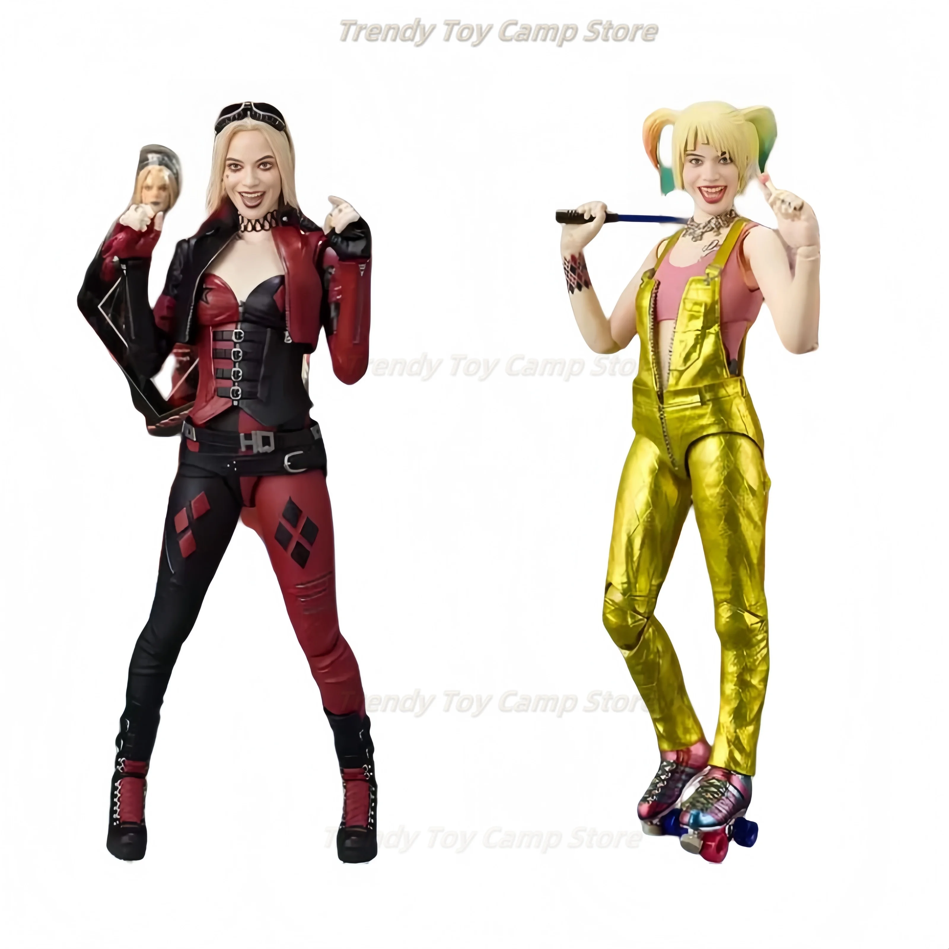 

【В наличии】Bandai Original MODEL KIT SHF Harley Quinn Movie Birds of Prey Фигурка Модель игрушки Подарки для мальчика Коллекционная