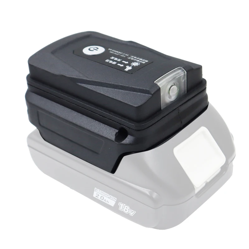 Carregador de Celular Usb para Makita Lâmpada Led Adaptador Lanterna Bateria Li-ion Acessórios Power Bank 18v 1pc