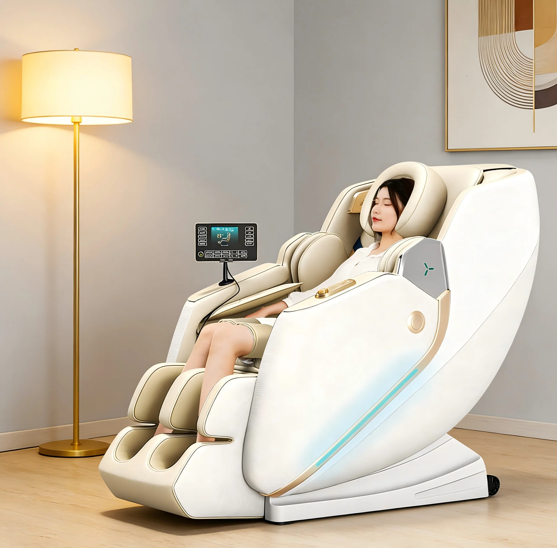 

OEM Commercial 4D Electric Full Body Massage Chair with Zero Gravity 3D Shiatsu Kneading System for Wellness Project Supply