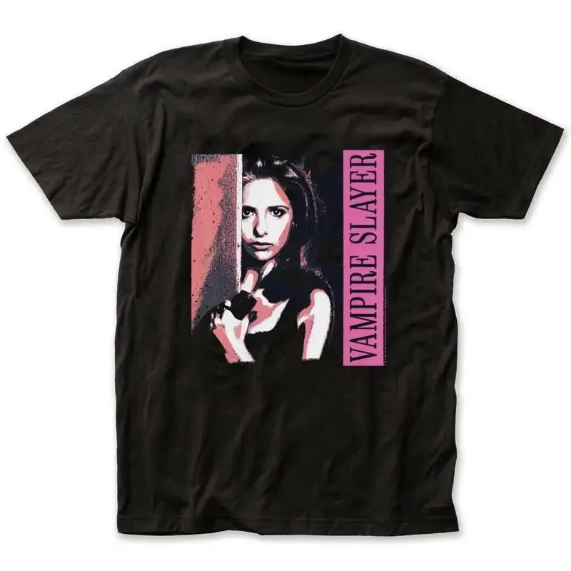 90s Vtg rare Buffy The Vampire Slayer Black T shirt S 5XL NH18666