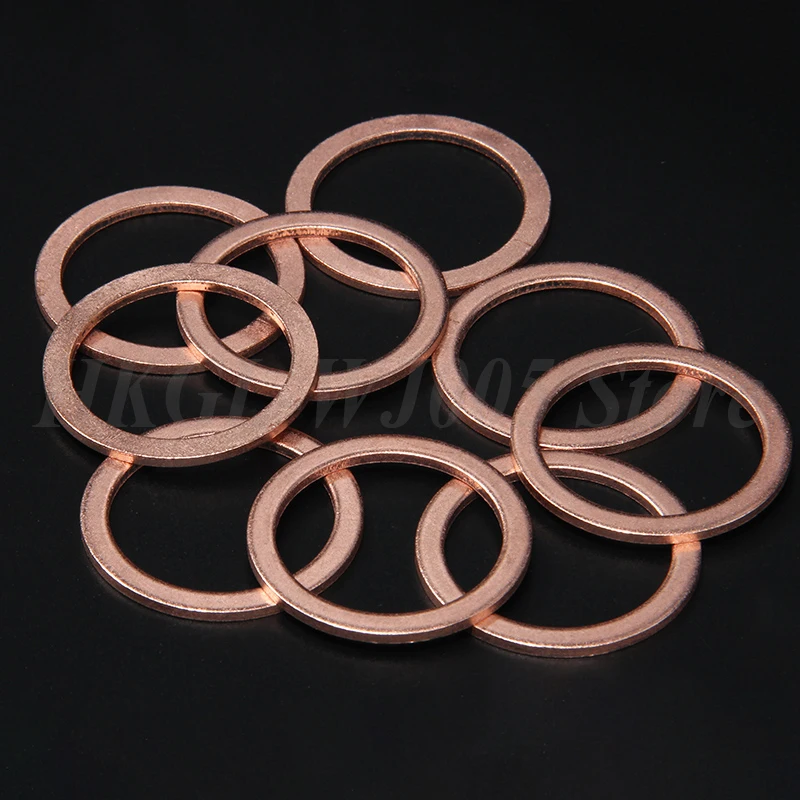 Picture 7: M3-M60 T2 Copper Flat Washer 99.9% Pure Copper Gasket Sealing Washer Copper Washer Spacer Boat Fastener Hardware
