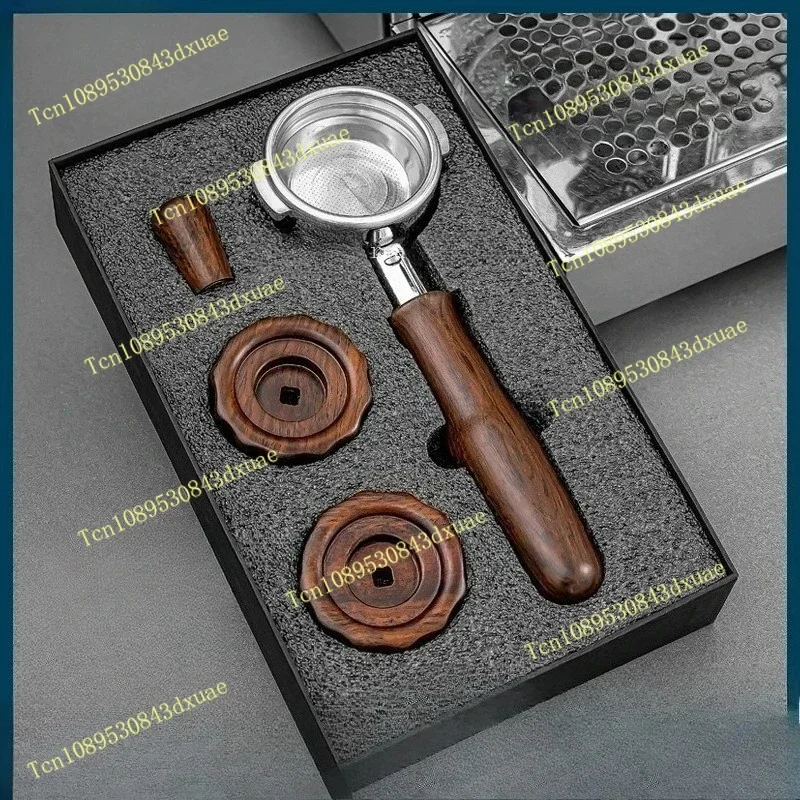 58mm modified solid wood handle knob walnut gift box set Suitable for  E61 coffee machine accessories