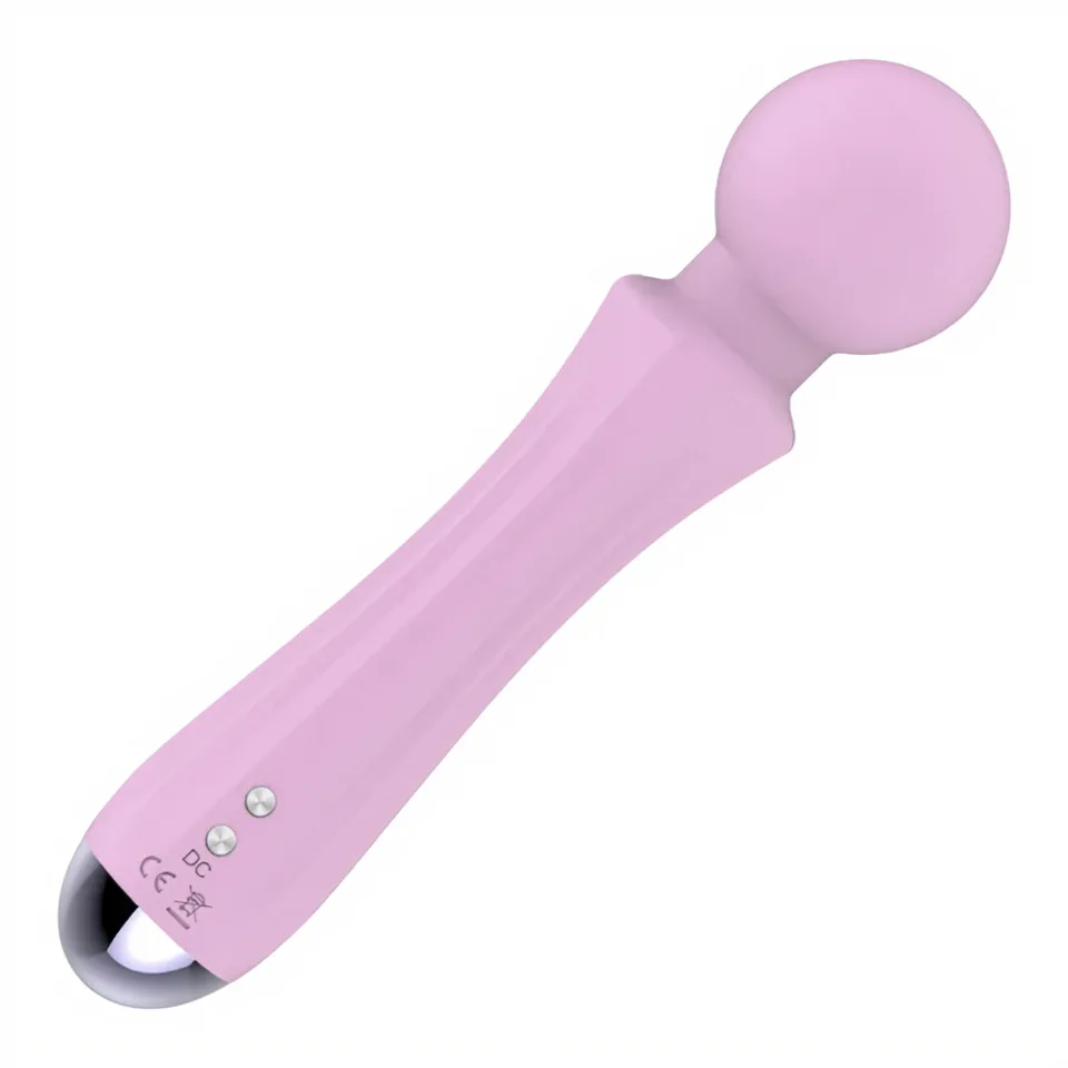 Powerful Handheld Rechargeable Full Body Vibrator 20 Frequencies Medical Silicone 60+ Minute Runtime Quiet IPX7 Waterproof