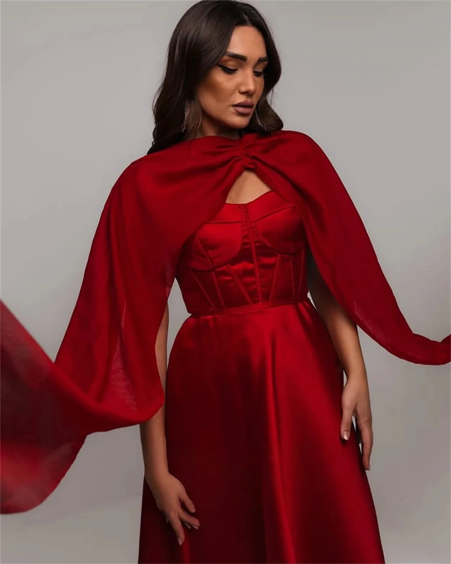 فساتين سهرة نسائية حمراء طويلة مناسبة مخصصة فساتين سهرة للجنسين جيرسي ريترو دبي السعودية العربية إسرائيل حفلة موسيقية مخصصة #2