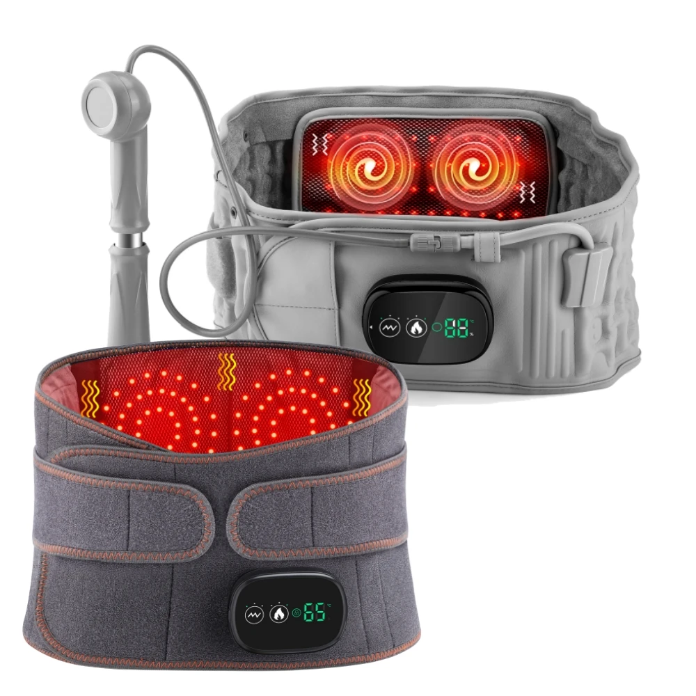 

Lumbar Electric Muscle Massager Vibrating Waist Cordless Heating Pad Back Pain Belt Relaxation Treatment Lumbar Spine Strap