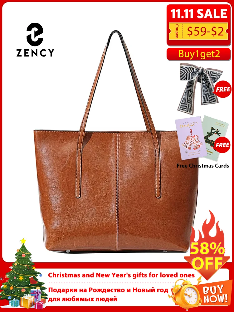 

2025 Новая кофейная женская сумка из 100% натуральной кожи, женская сумка на плечо, женская черная сумка-тоут, большая вместительная сумка-шоппер, коричневая