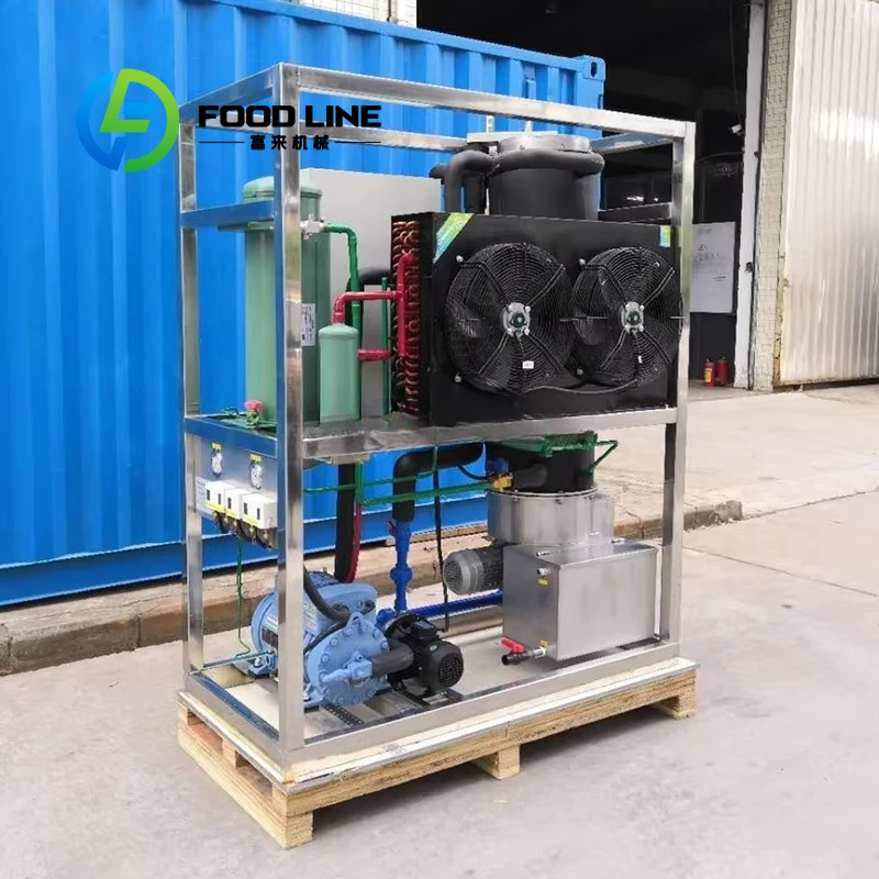 Low Noise Tube Ice Making Machine Optimized Running Parts Quiet Operation Fit Indoor Workshop And Commercial Service Areas