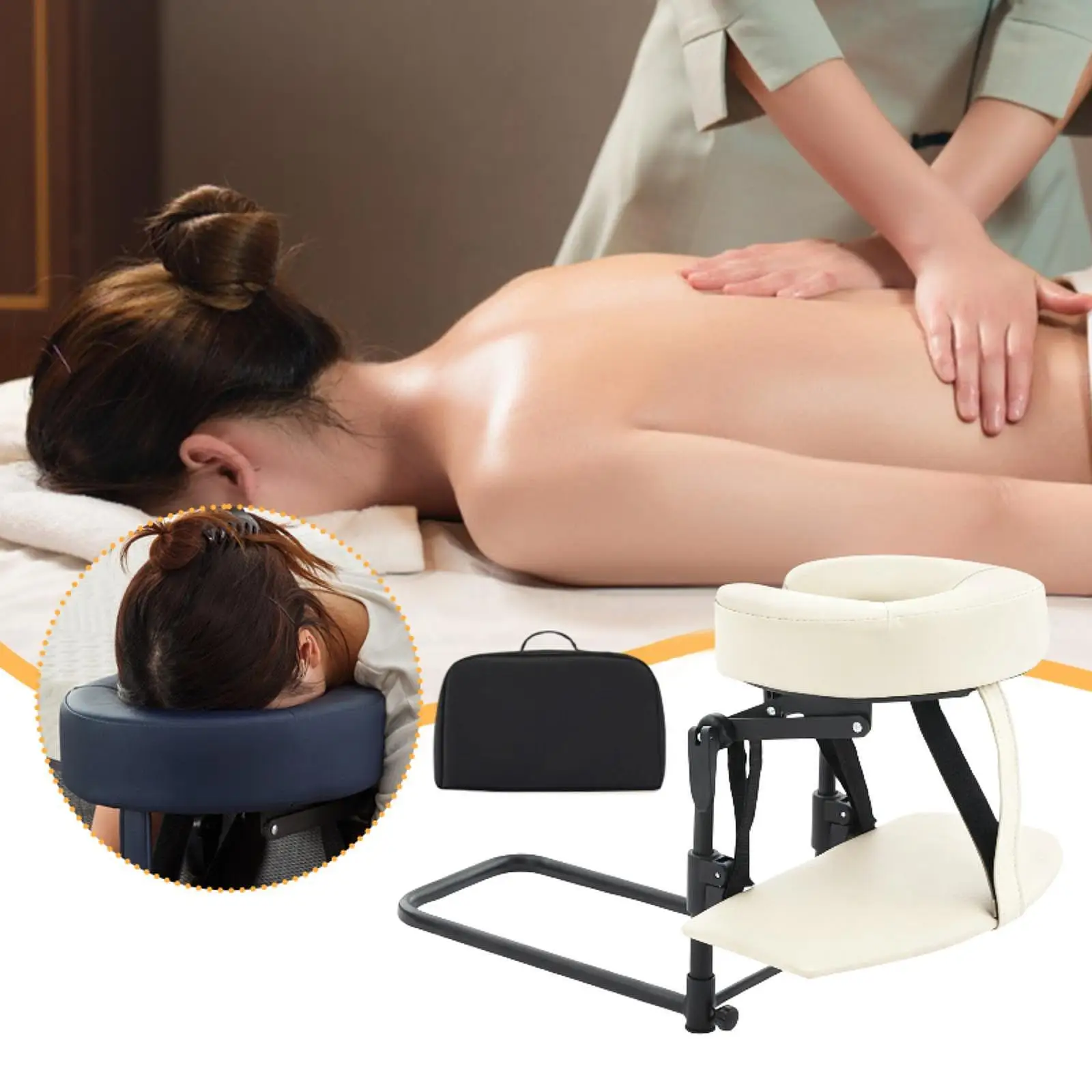 Home Mattress Top Massage Kit massage tool Portable Massager Head Rest with Hand Support Board Comfortable for Beauty Bed Office