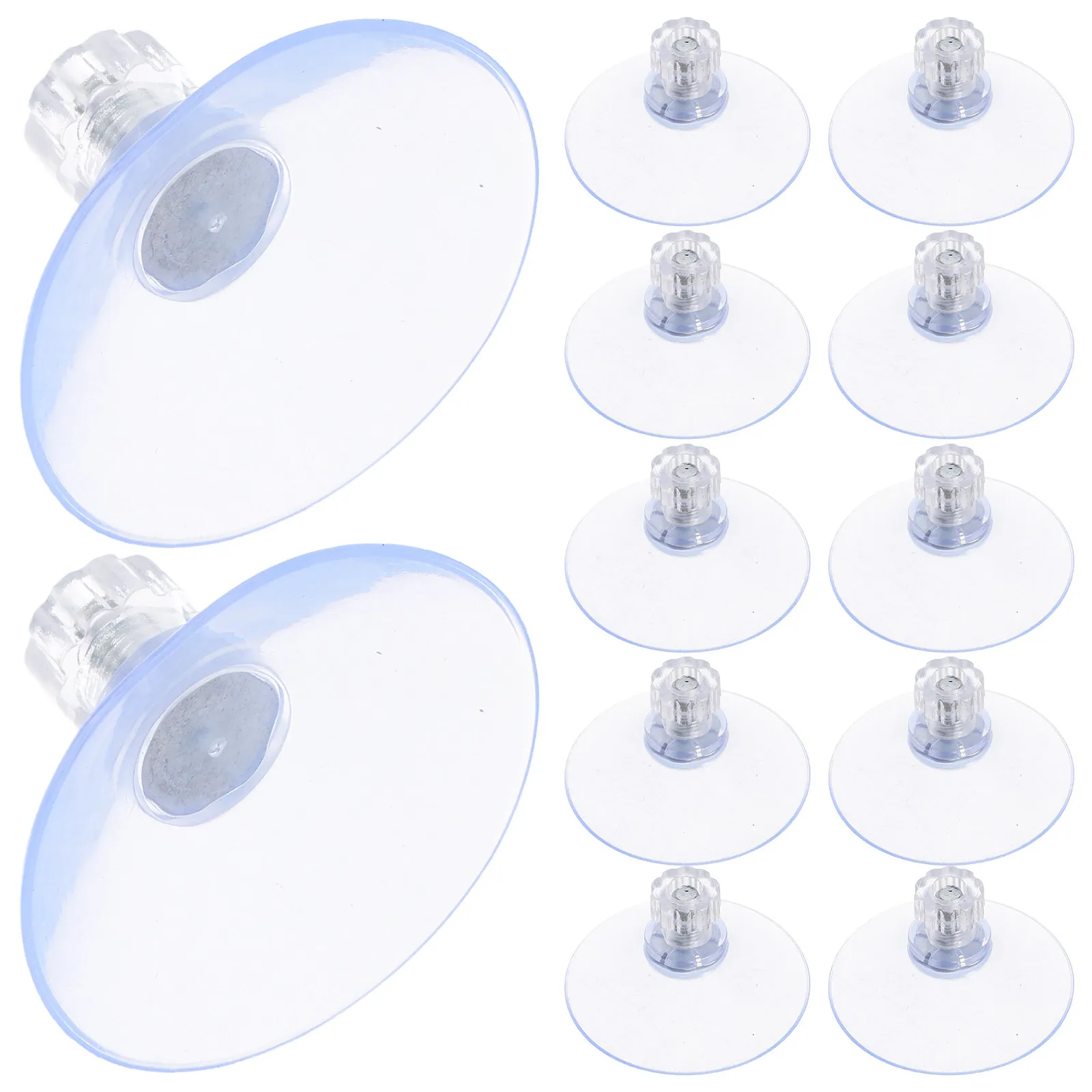 20Pcs Clear Screw Suction Cups M5 Transparent Metal Nut Stable Hold for Glass Table Window Aquarium Suction Cups with Screws