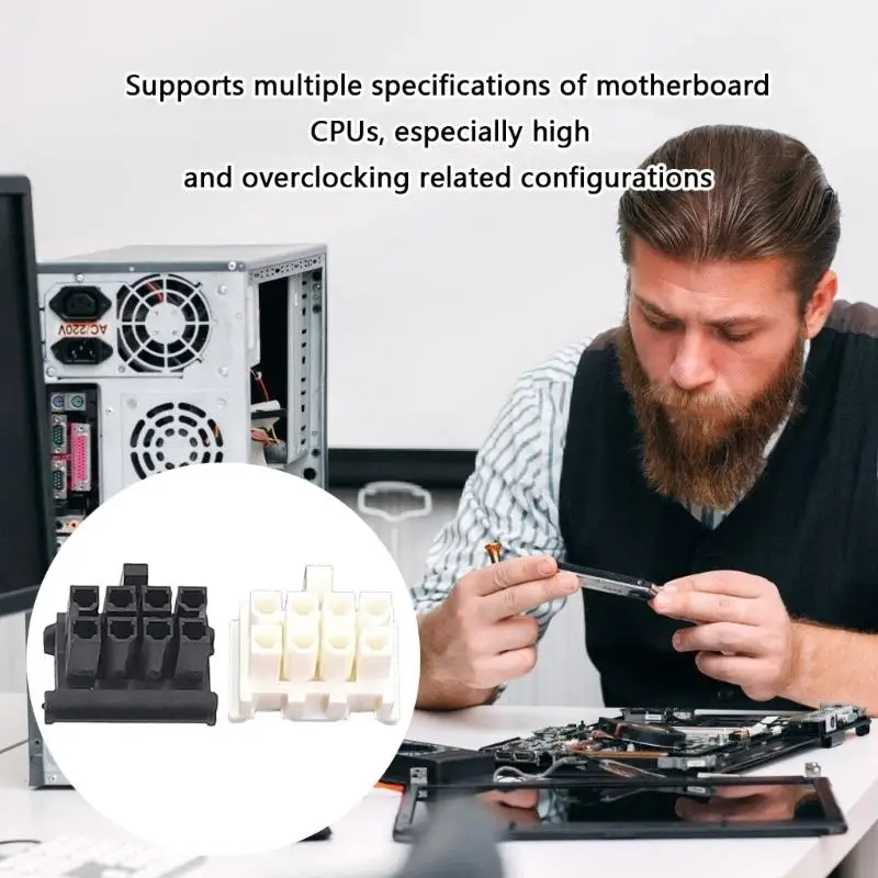 

J2FC 8PIN разъем для компьютерной графической карты компьютерной карты GPU Power Connector Plastic Shell
