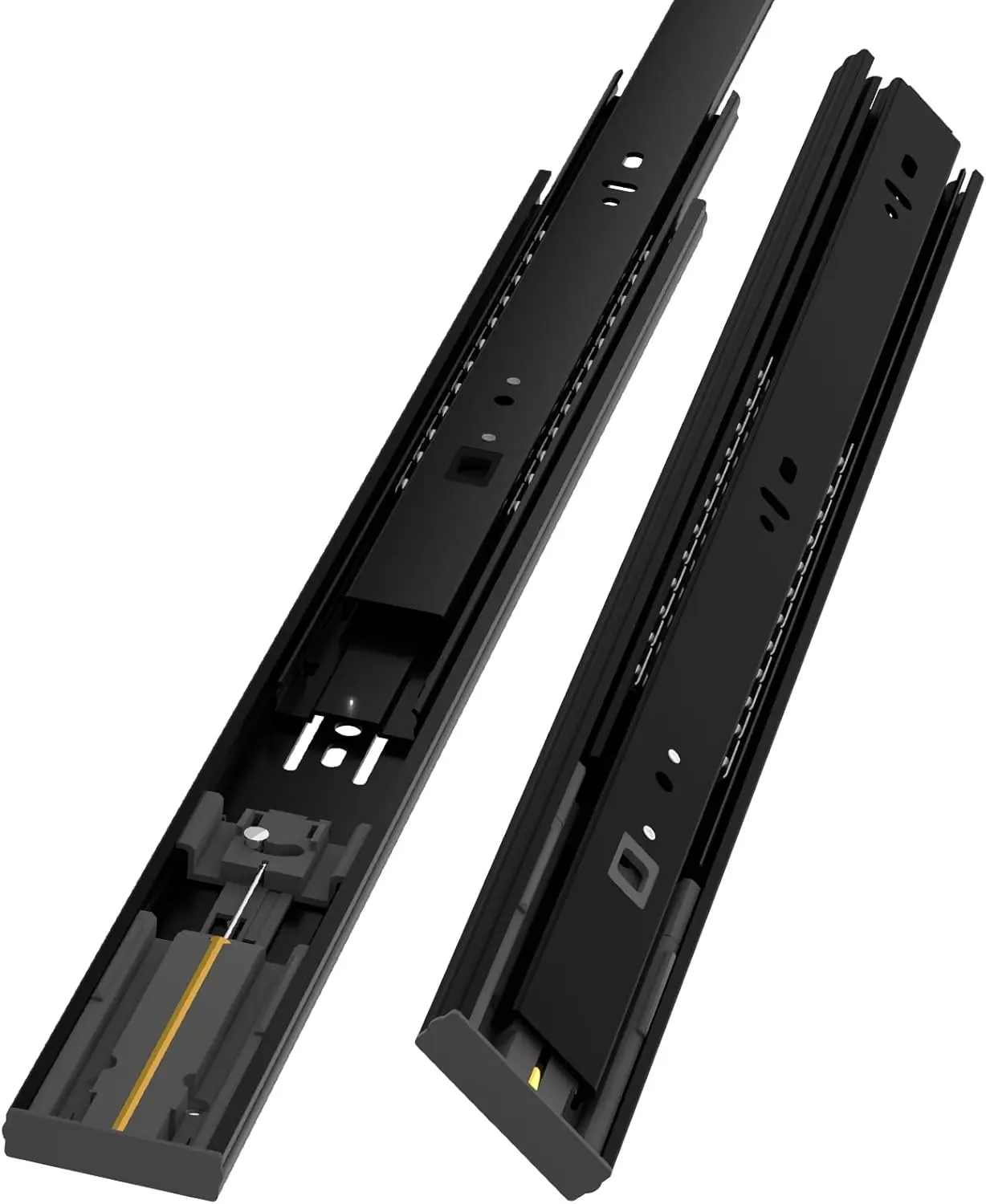 

1 Pair Soft Close Drawer Slides 12 Inch 100 lb Capacity Full Extension Side Mount Ball Bearing Cabinet Runner for Kitchen