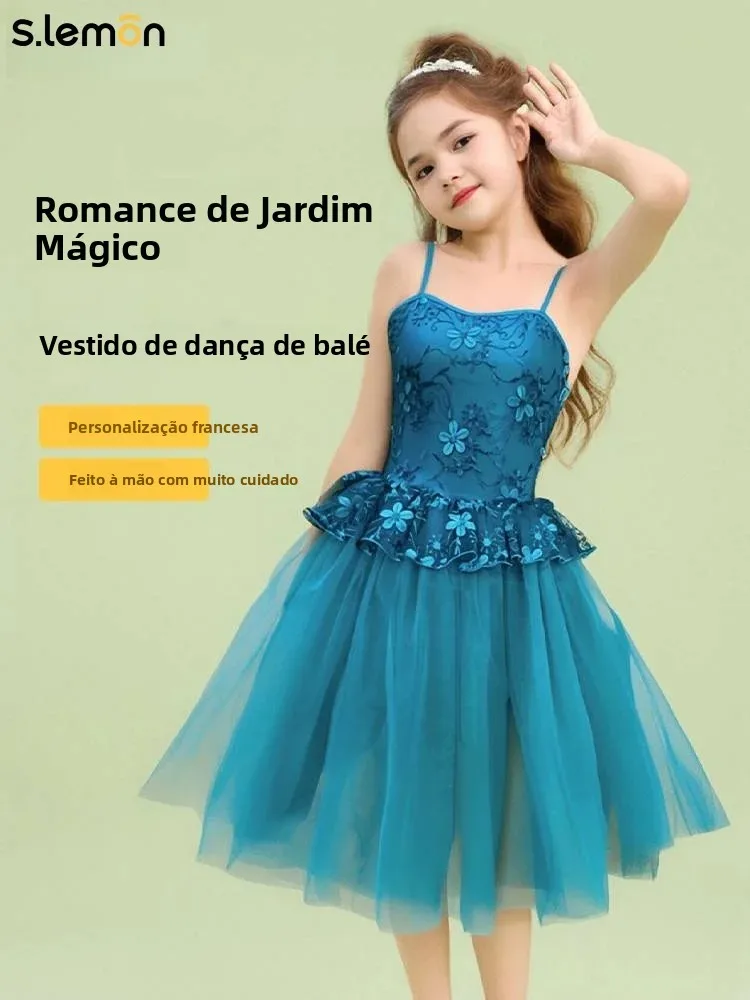 slemon-kids-ballet-tutu-with-lace-straps-3d-floral-puff-skirt-dance-performance-costume-dancewear-for-girls