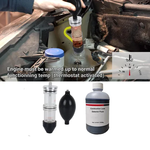 Imagen 2 del producto Probador de juntas de cabezal, detector de fugas de CO2, herramientas automotrices multiusos, kits de prueba de juntas para coches, camiones, probador de fugas de combustión