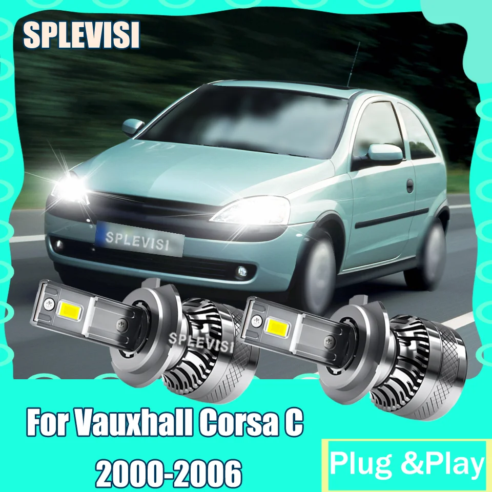 

2Pc 360° Rotatable H7 LED Headlight Bulb Car Headlamp CANBUS Ready 6000K For Vauxhall Corsa C 2000 2001 2002 2003 2004 2005 2006