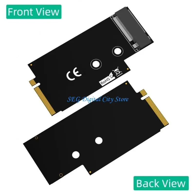 

U75B 2242 to 2280 SSDs Expansion Board NVME M NGFFs PCIe4.0 Golds Finger Adapters