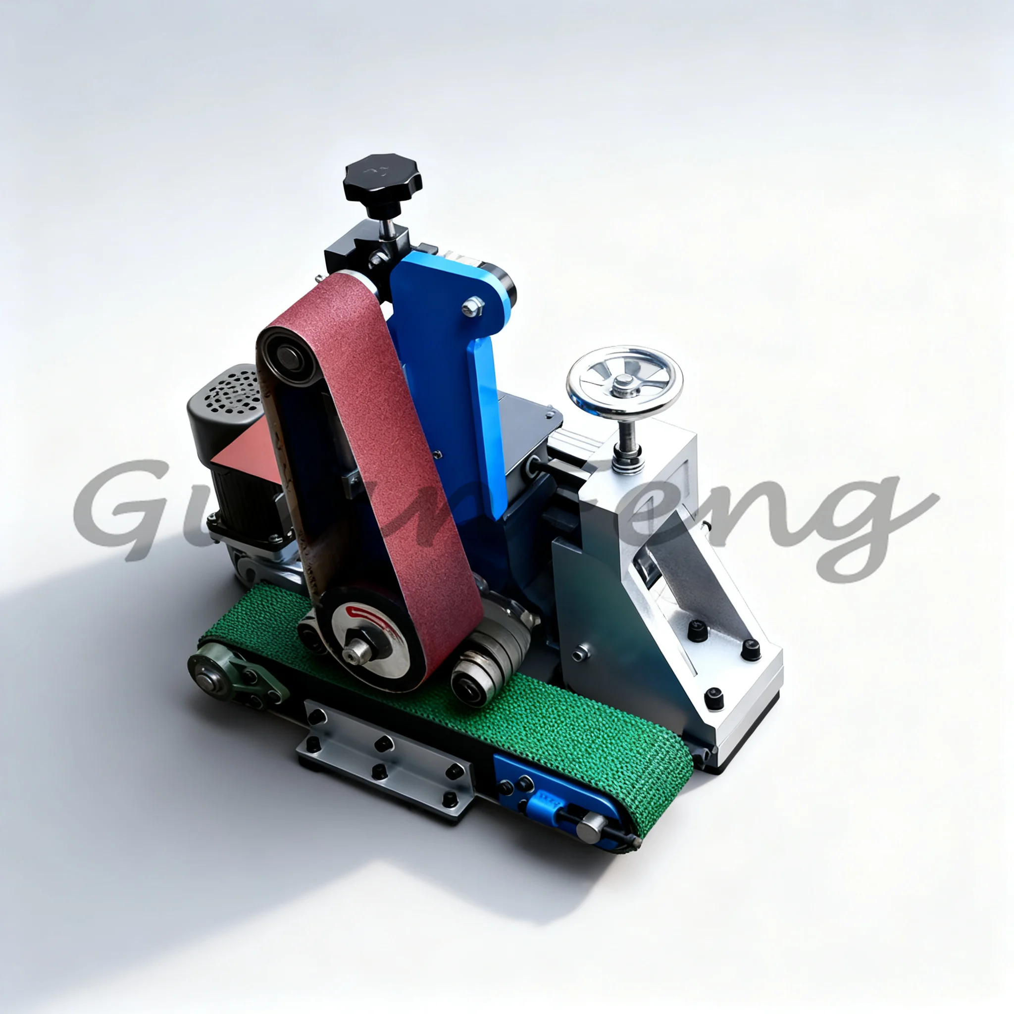 Small Flat Metal Polishing Machine, Bench Sander for Metal Deburring Rust Removal Brushing & Mirror Finishing