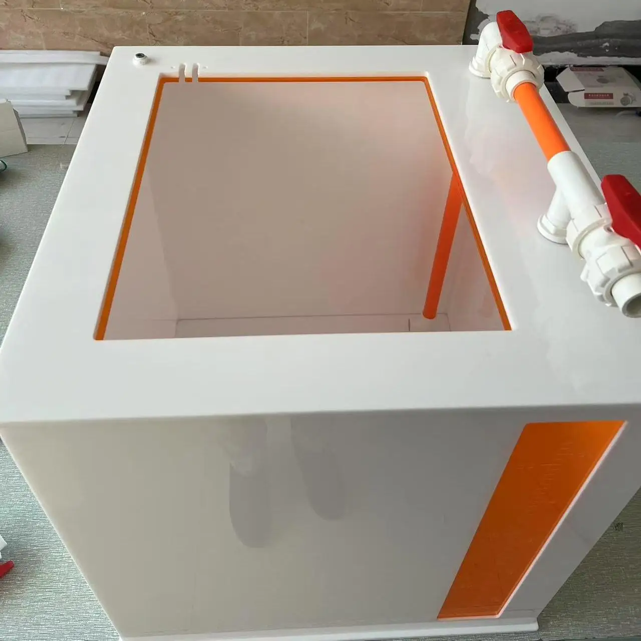 TLF Large-Mouth Automatic Circulation Fish Tank Thickened Sea Salt Color Acrylic Cover Plate  Aquarium Accsori