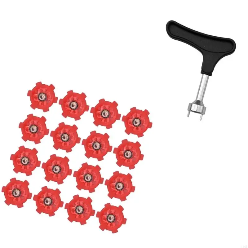 340F 16Pcs Golf Shoe Spikes Replacement Cleats Pin Fast Twists Turn Screw Studs Nonslip Golf Shoes Pin Easy to Use - view 4